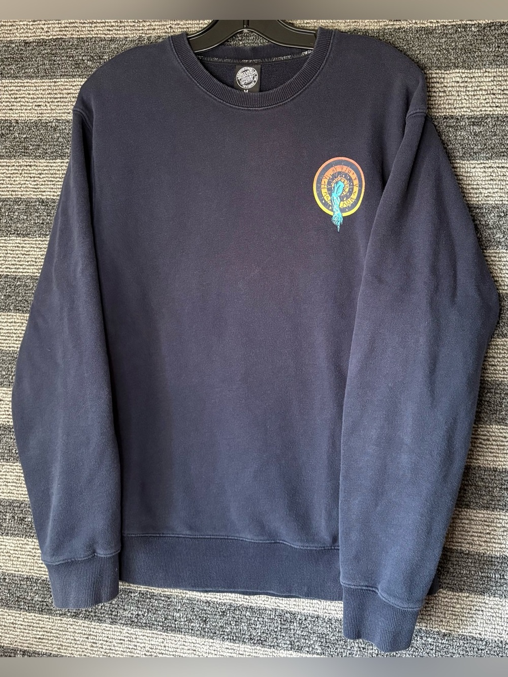 Santa Cruz Skateboards Navy Blue Crewneck Sweatshirt Men’s Medium